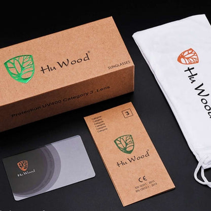 Polarisierte Herren-Sonnenbrille aus Holz mit eckigem Design